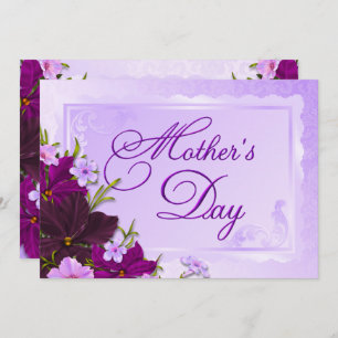 Invitation Fête des Mères Romantique Florale Brunch