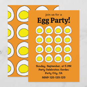 Invitation Fête des Œufs Jaunes d'Œuf