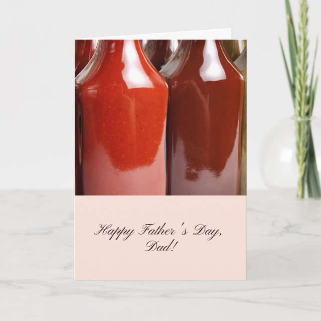 Invitation Fête des Pères BBQ Rustique avec Bouteilles de Sau (Devant)