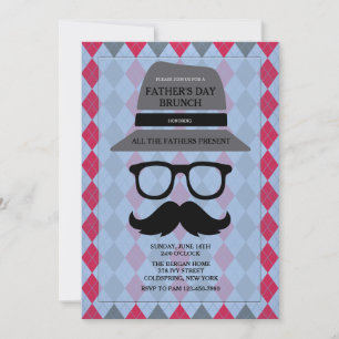 Invitation fête des pères Hipster