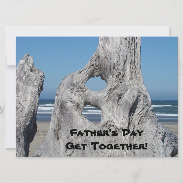 Invitation Fête des Pères! Invitations! Océan Bleu (Devant)