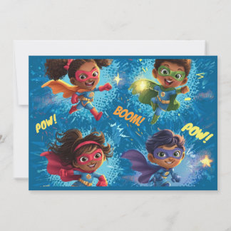 Invitation Fête des Petits Super-Héros
