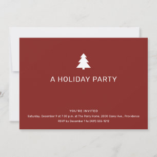 Invitation Fête des sapins rouges