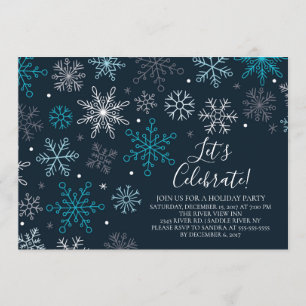 Invitation Fête des Snowflakes