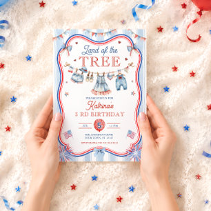 Invitation Fête des trois filles 3e anniversaire