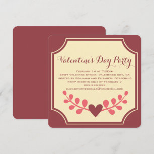Invitation Fête des Valentines au coeur d'Art déco