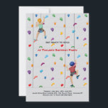 Invitation Fête d'escalade 2<br><div class="desc">Invitez vos amis à grimper avec vous grâce à ce carton d'invitation tendance pour une séance d'escalade en salle. (Vecteur créé par brgfx - www.freepik.com). La carte est facile à personnaliser avec votre texte, police et couleur de police. Pas exactement ce que vous cherchez ? Tous nos produits peuvent être...</div>