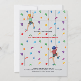 Invitation Fête d'escalade 2