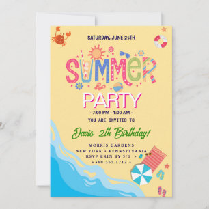 Invitation Fête d'été