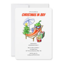 Fête d'été drôle au chilli Noël en juillet au bord