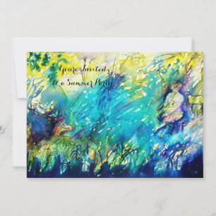 Invitation Fête d'été PAN AND DEER