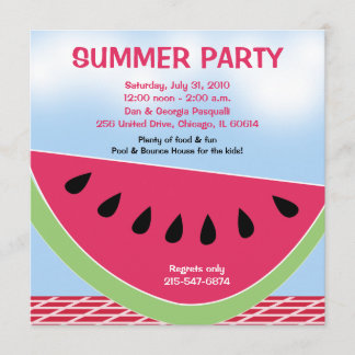 Invitation Fête d'été Pique-nique Pâque 5x5 sur mesure