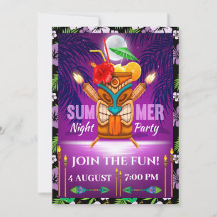 Invitation Fête d'été - Voir au verso