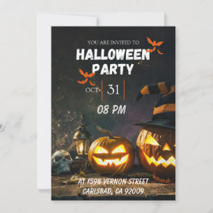 Invitation Fête d'Halloween