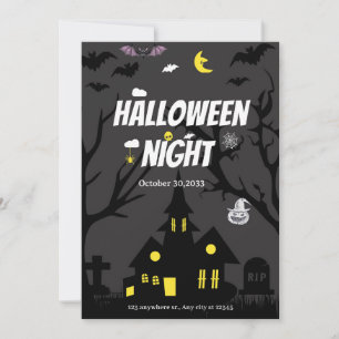 Invitation Fête d'Halloween