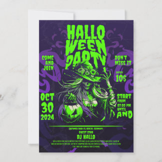 Invitation Fête d'Halloween