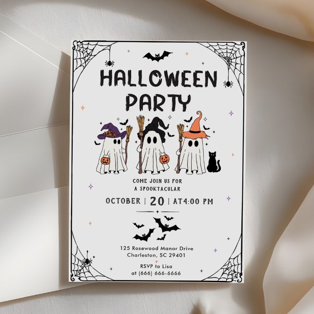 Invitation  Fête d'Halloween  (Créateur téléchargé)