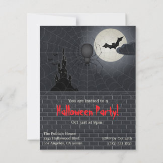 Invitation Fête d'Halloween