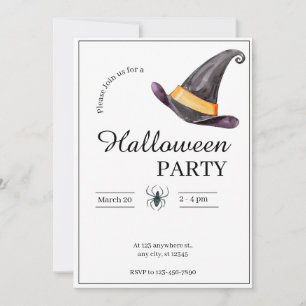 Invitation Fête d'Halloween