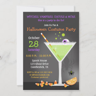 Invitation Fête d'Halloween