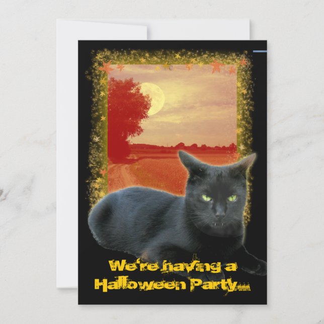 Invitation Fête d'Halloween... (Devant)