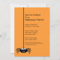 Fête d'Halloween à l'araignée noire