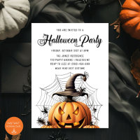 Fête d'Halloween adulte Citrouille moderne Araigné