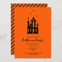 Fête d'Halloween adulte Maison hantée Black Orange