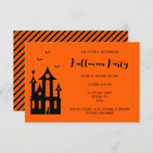 Fête d'Halloween adulte Maison hantée Black Orange