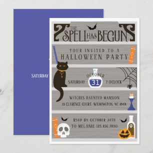 Invitation Fête d'Halloween de la Maison Chasse