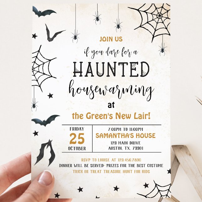 Invitation Fête d'Halloween de Pendaison de Crémaillère de Ma (Créateur téléchargé)