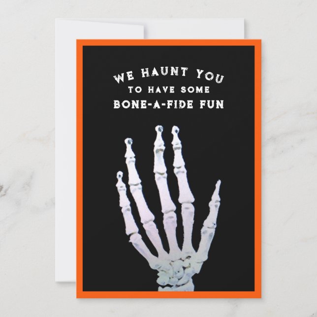 Invitation Fête d'Halloween drôle (Devant)