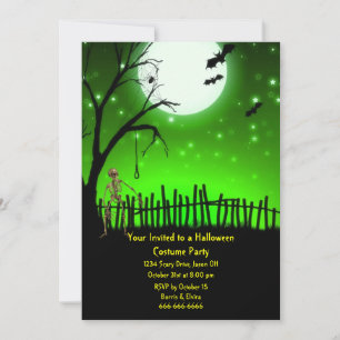 Invitation Fête d'Halloween effrayant