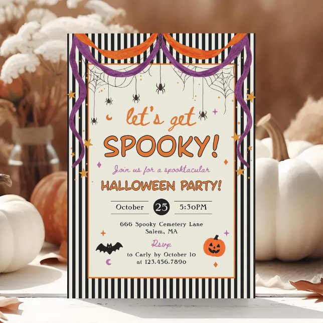 Invitation Fête d'Halloween Effrayante (Créateur téléchargé)