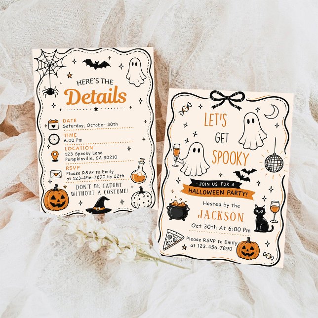 Invitation Fête d'Halloween effrayante (Créateur téléchargé)