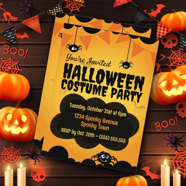 Invitation Fête d'Halloween effrayante (Créateur téléchargé)