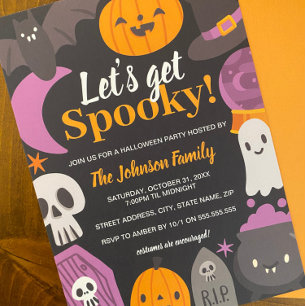 Invitation Fête d'Halloween Éffrayants