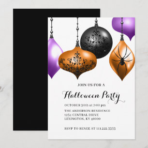 Invitation Fête d'Halloween élégante 