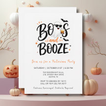 Fête d'Halloween élégante Fantômes et Boissons