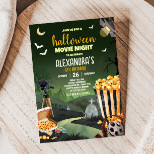 Invitation Fête d'Halloween fêter la soirée d'anniversaire