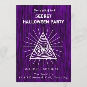 Invitation Fête d'Halloween Illuminati