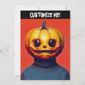Invitation Fête d'Halloween Jack-O-Lantern