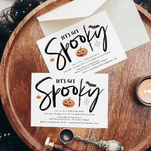 Invitation Fête d'Halloween moderne et Éffrayante