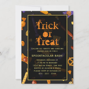 Invitation Fête d'Halloween ou dégustation de bash Spooktacul