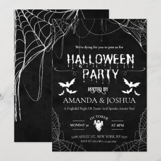 Invitation Fête d'Halloween pour adultes