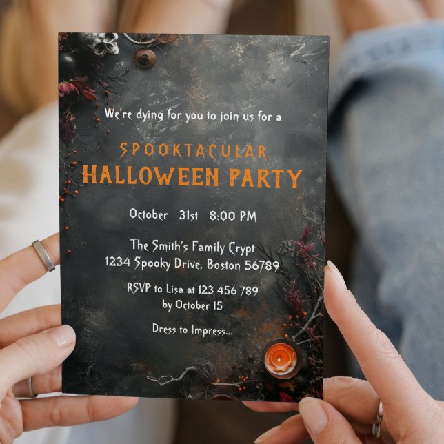 Invitation Fête d'Halloween pour adultes (Créateur téléchargé)