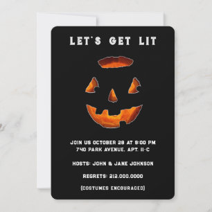 Invitation Fête d'Halloween pour adultes amusante