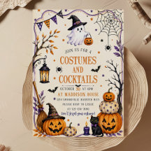 Fête d'Halloween pour adultes Costumes et Cocktail