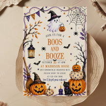 Fête d'Halloween pour adultes en noir et orange av