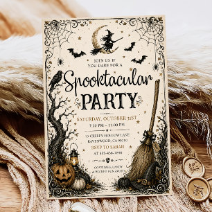 Invitation Fête d'Halloween pour adultes Spooktacular Crâne V